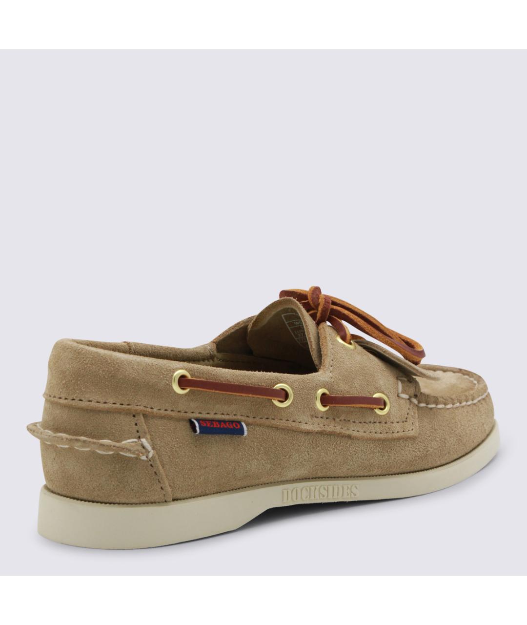 SEBAGO Бежевые замшевые лоферы, фото 3