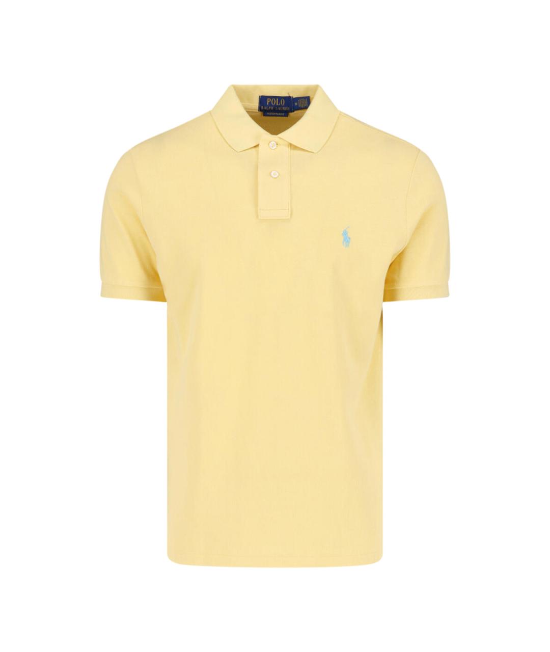 POLO RALPH LAUREN Желтая хлопковая футболка, фото 1