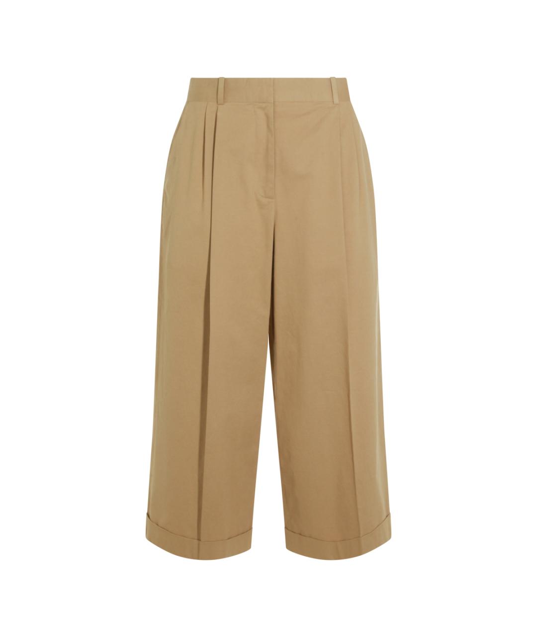 THE ROW Бежевые хлопковые прямые брюки, фото 1