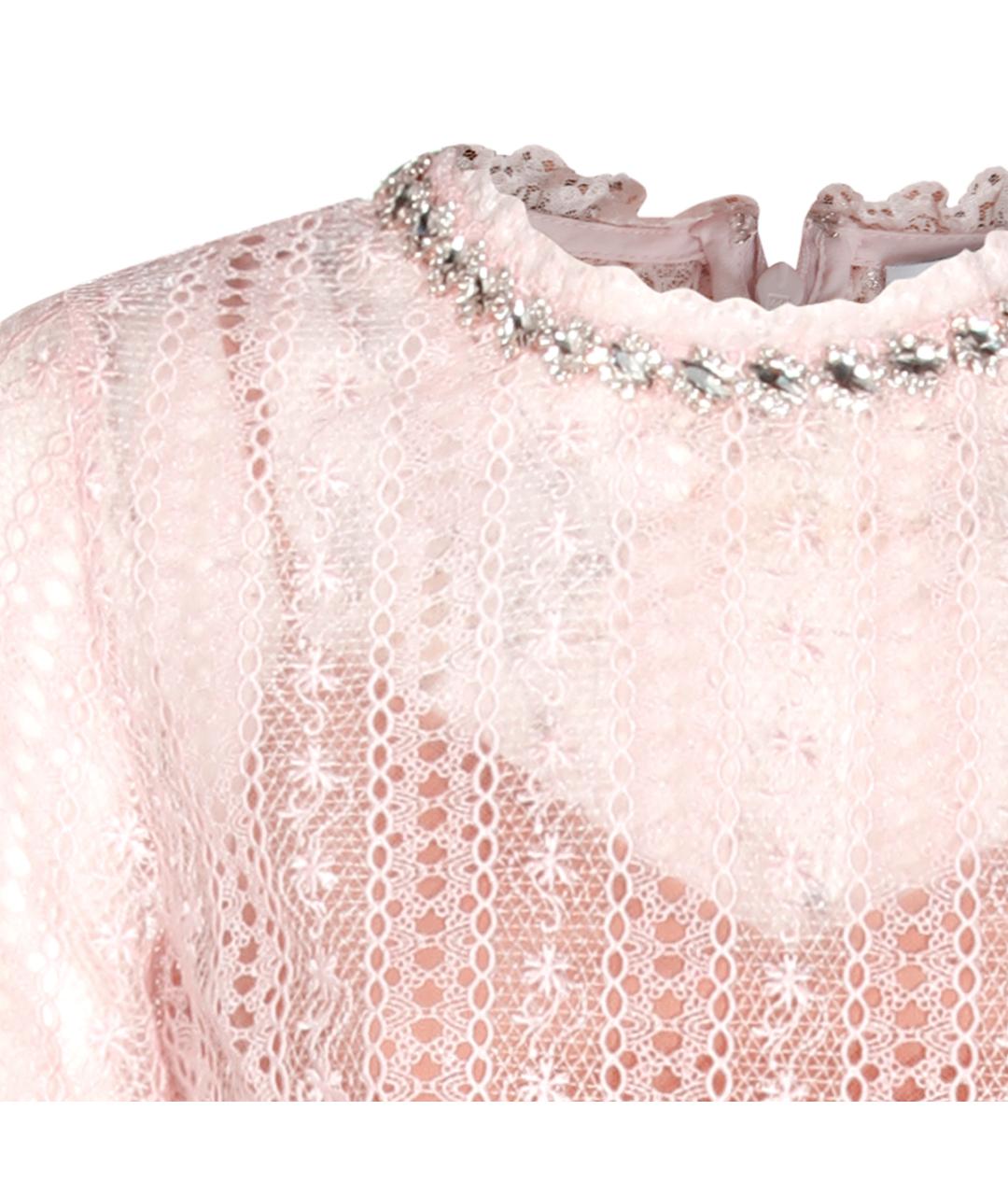 SELF-PORTRAIT Розовое полиэстеровое коктейльное платье, фото 4