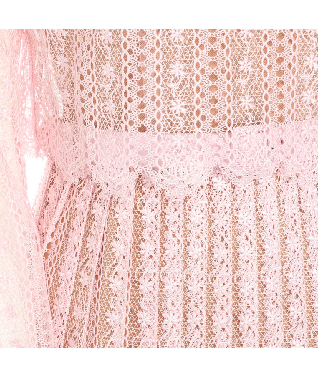 SELF-PORTRAIT Розовое полиэстеровое коктейльное платье, фото 3