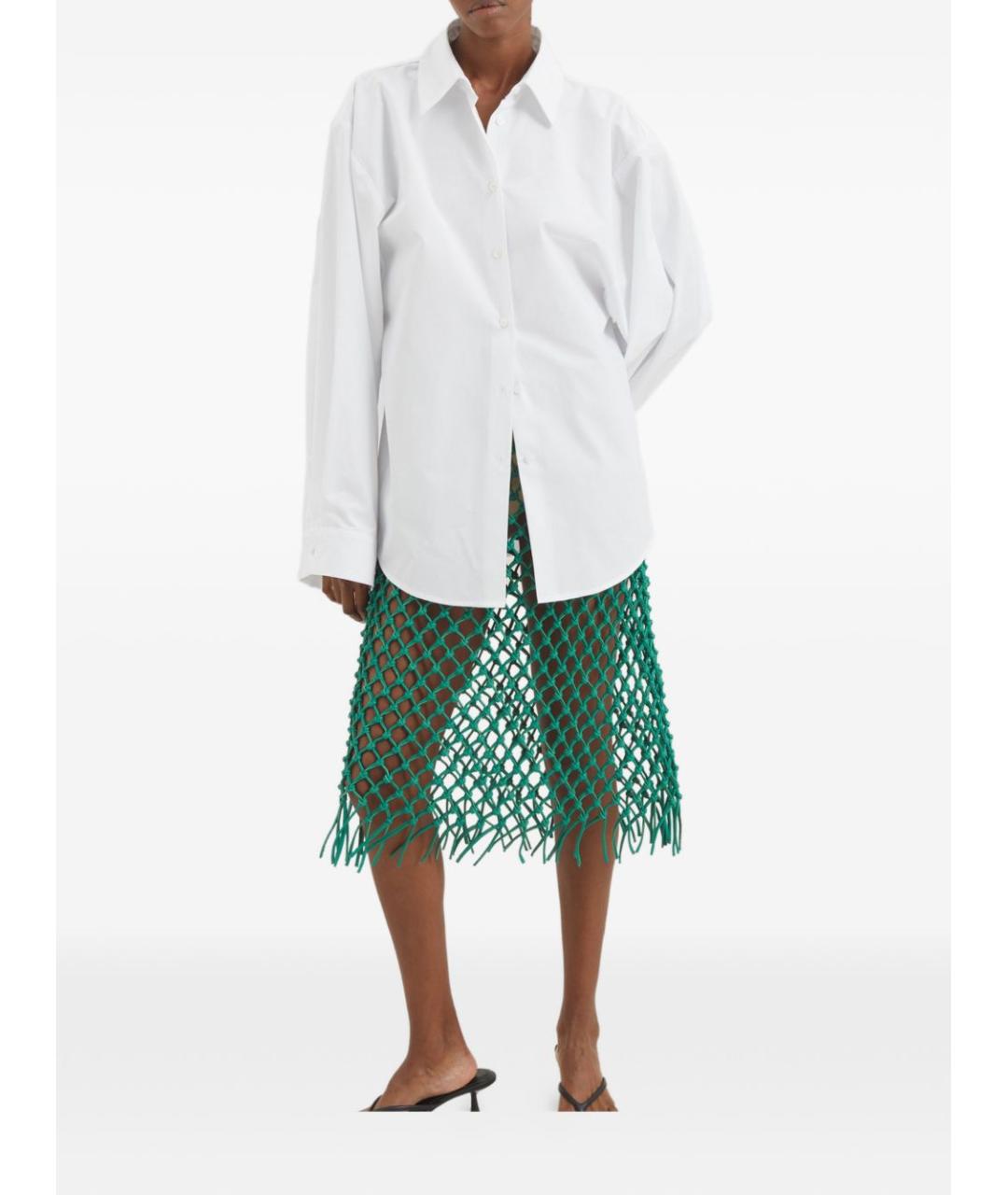 THE FRANKIE SHOP Белая хлопковая рубашка, фото 4