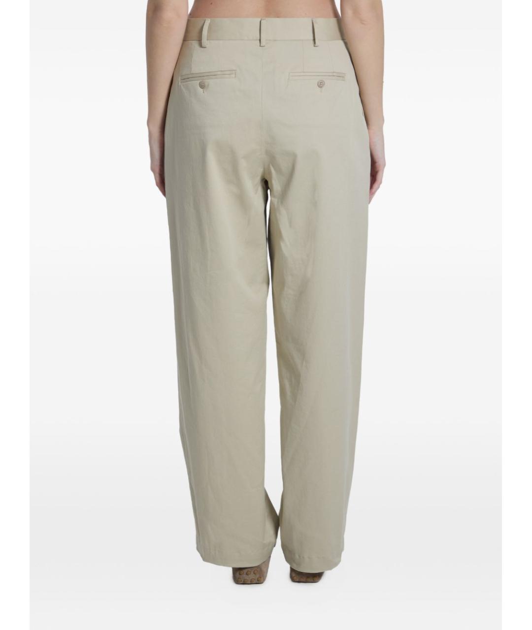 THE FRANKIE SHOP Хлопковые прямые брюки, фото 3