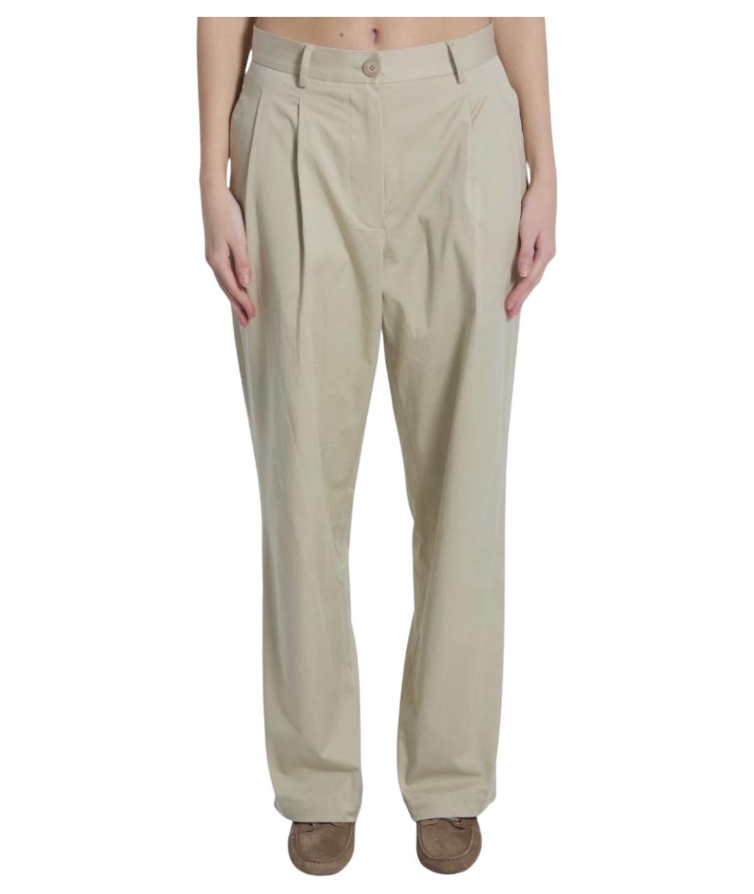 THE FRANKIE SHOP Хлопковые прямые брюки, фото 1