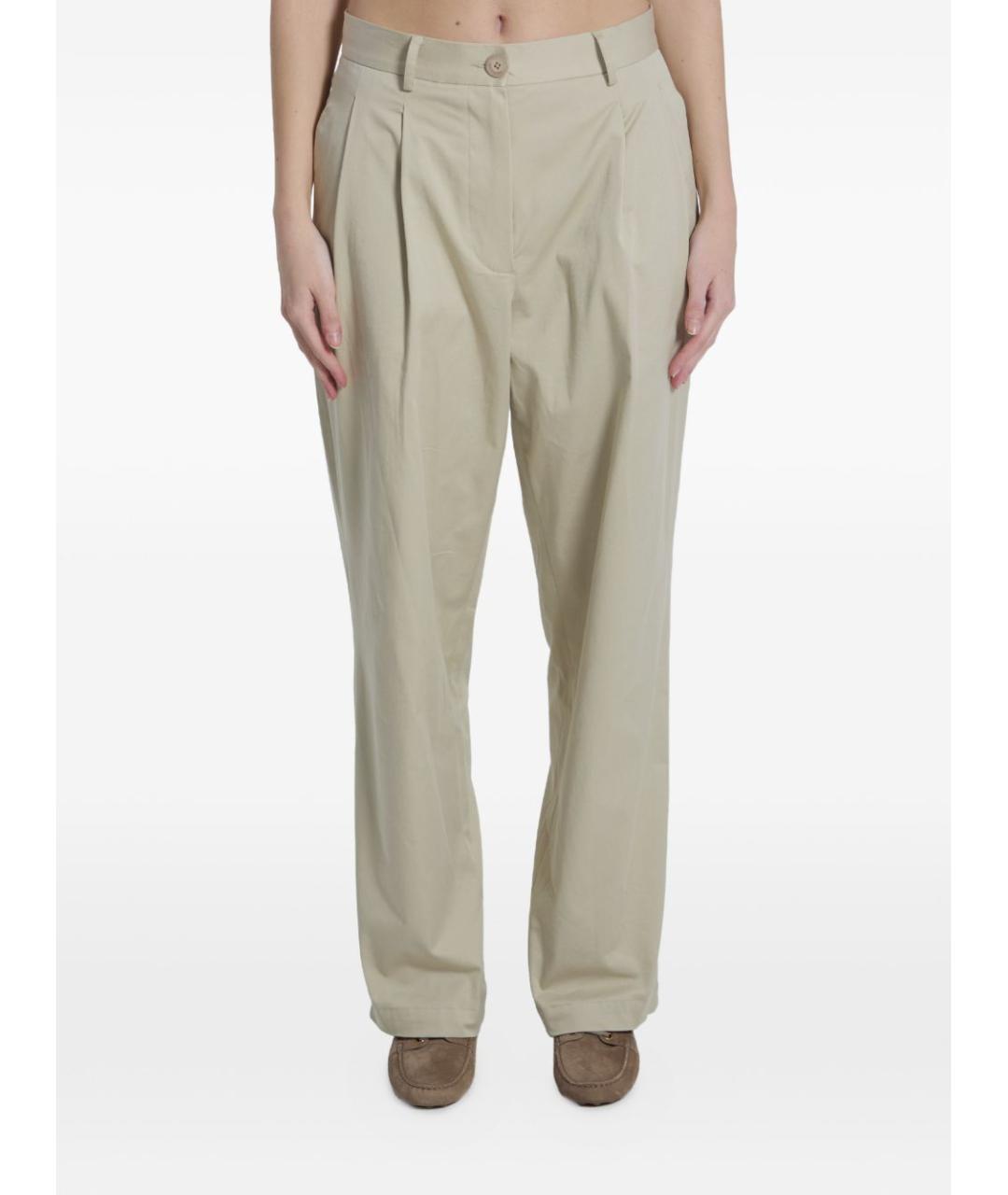 THE FRANKIE SHOP Хлопковые прямые брюки, фото 4