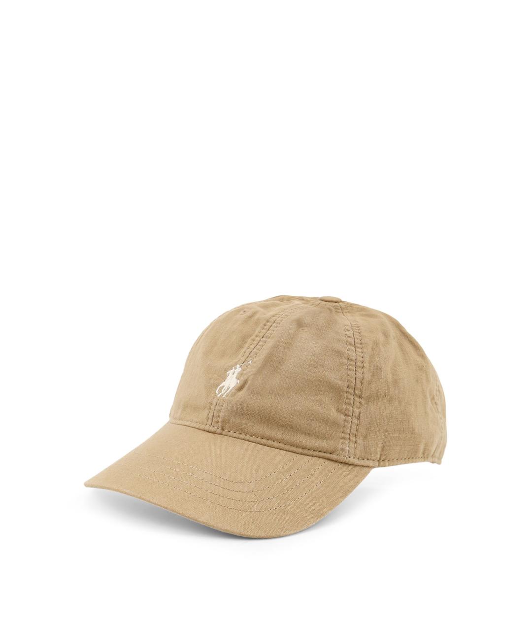 POLO RALPH LAUREN Бежевая хлопковая кепка/бейсболка, фото 2