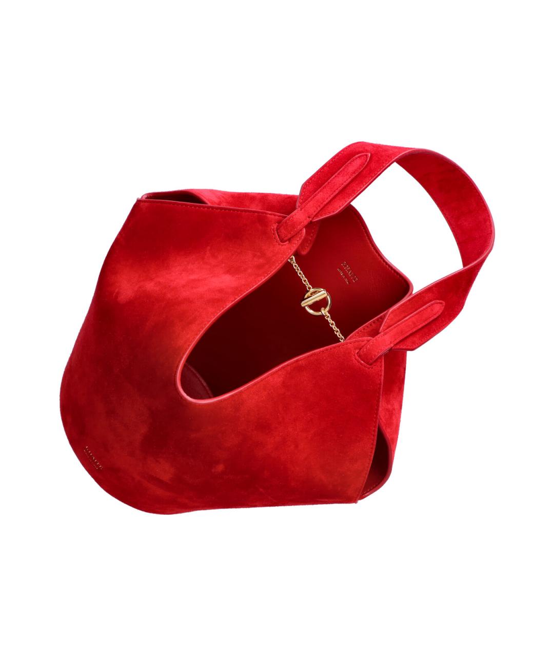 KHAITE Красная кожаная сумка через плечо, фото 3