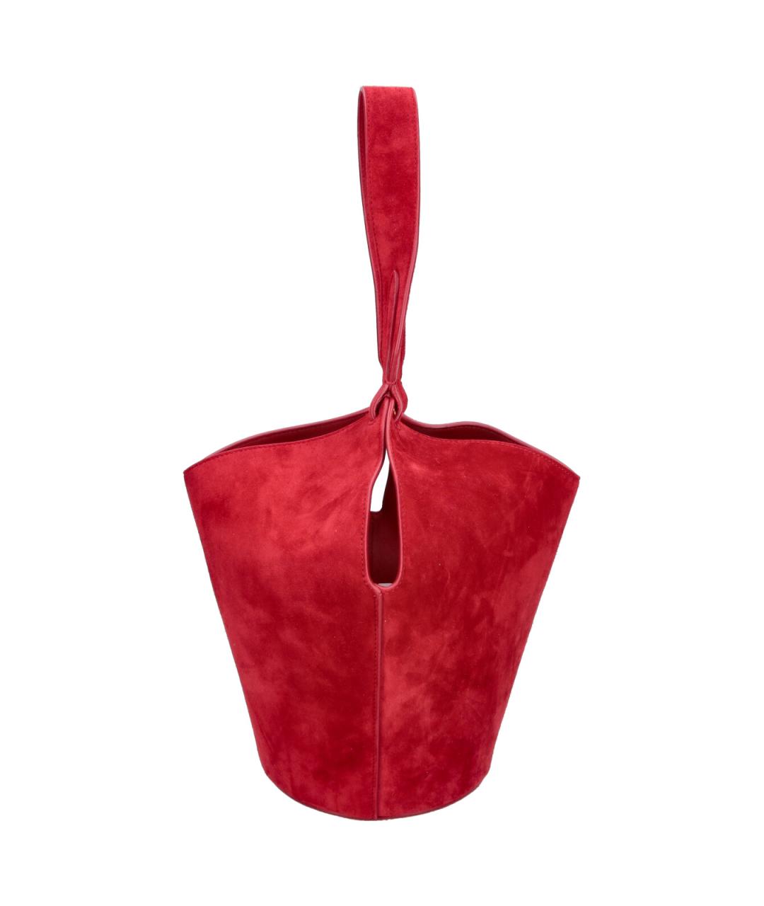 KHAITE Красная кожаная сумка через плечо, фото 4