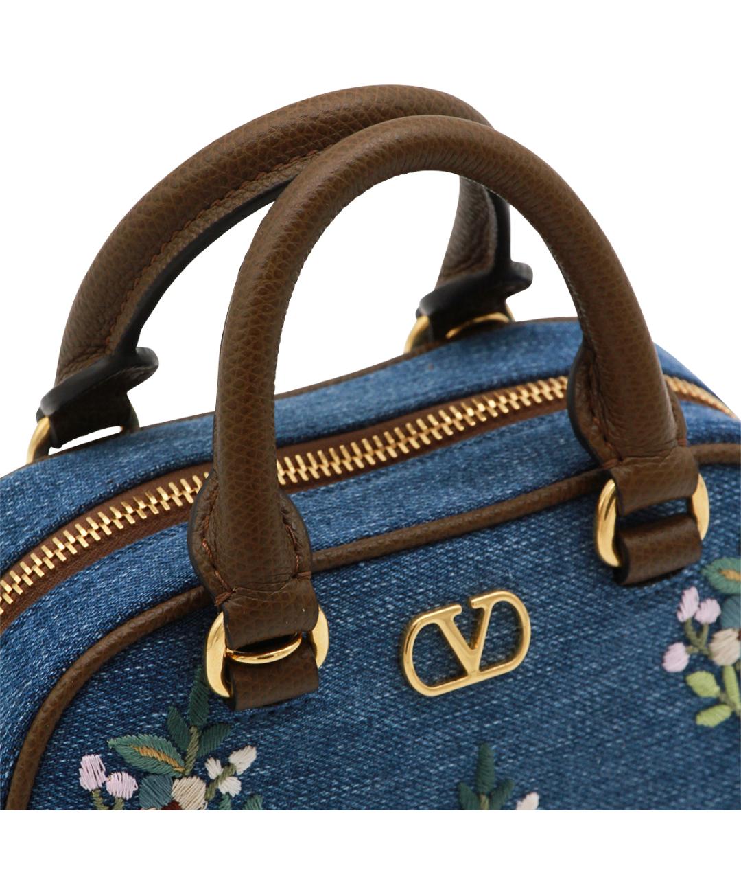 VALENTINO Синяя деним сумка тоут, фото 4