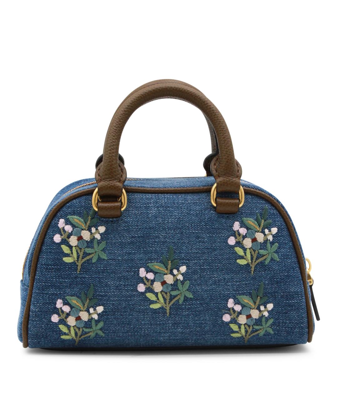 VALENTINO Синяя деним сумка тоут, фото 3