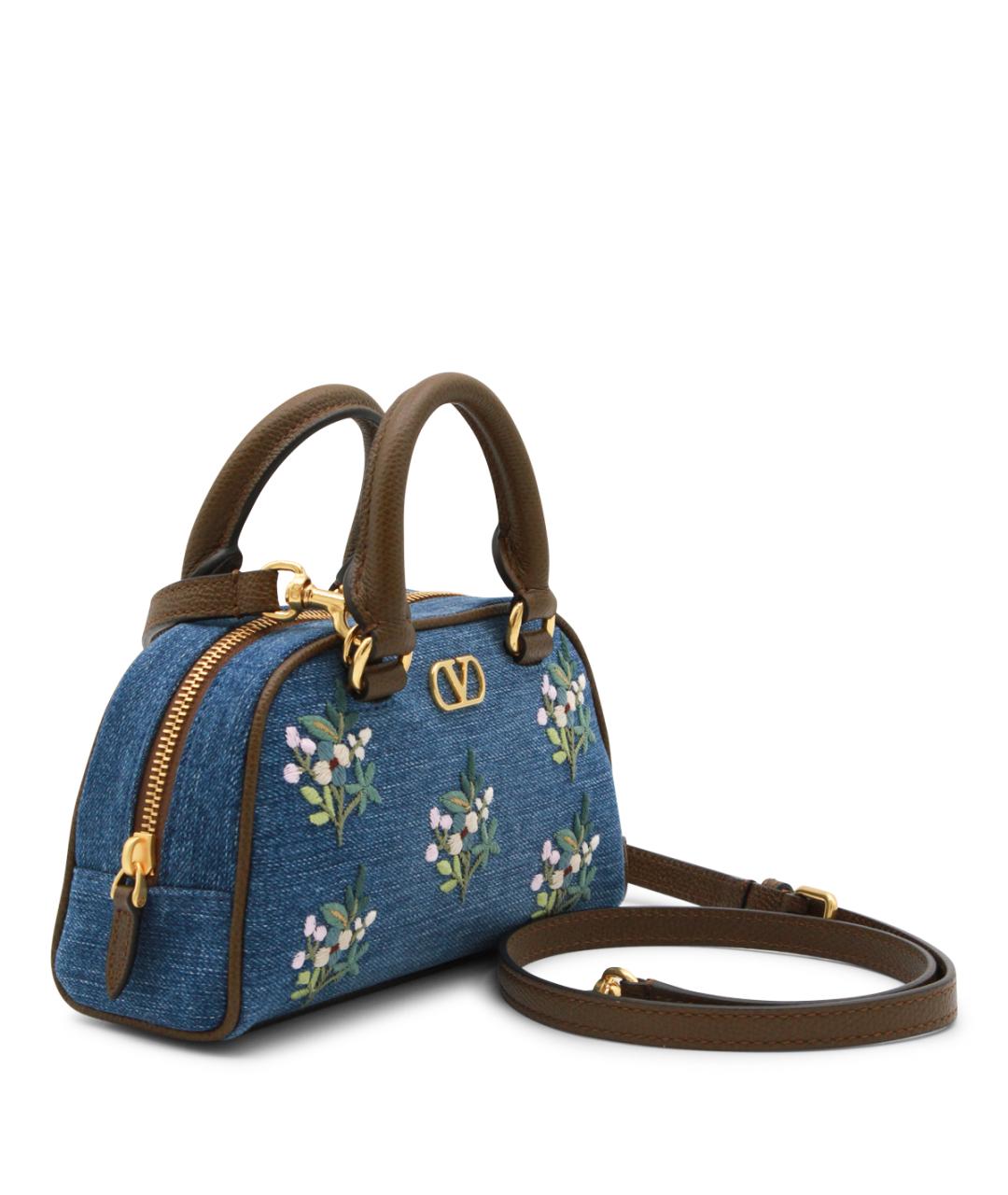 VALENTINO Синяя деним сумка тоут, фото 2