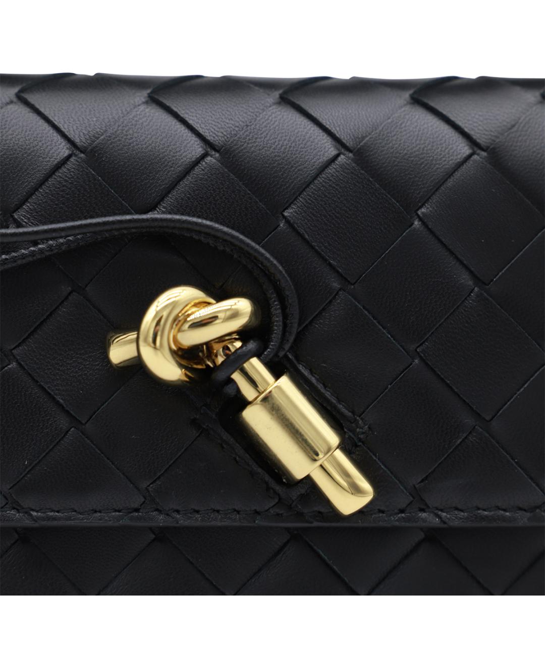 BOTTEGA VENETA Черная сумка с короткими ручками, фото 4