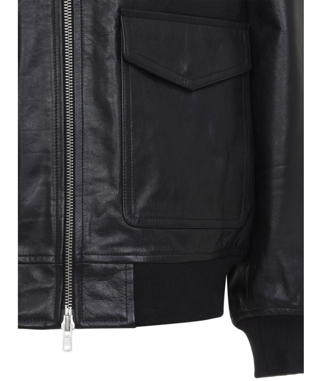 THE FRANKIE SHOP Черная кожаная куртка, фото 4
