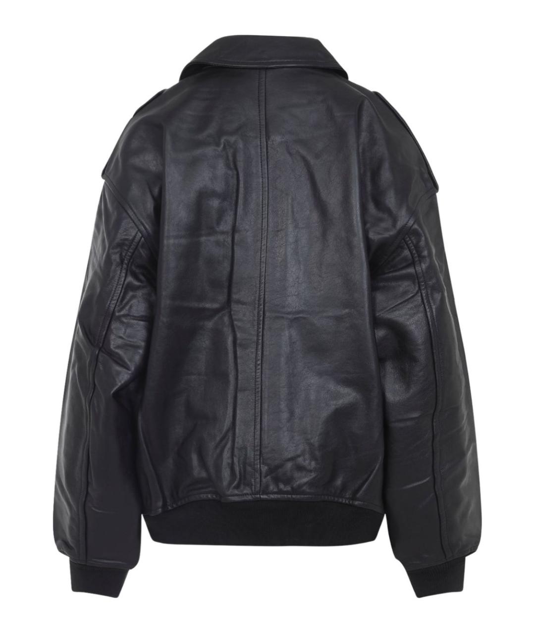 THE FRANKIE SHOP Черная кожаная куртка, фото 3