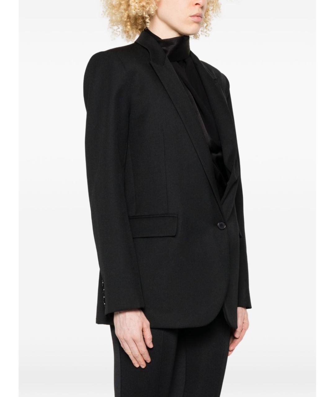 THE FRANKIE SHOP Черный полиэстеровый жакет/пиджак, фото 3