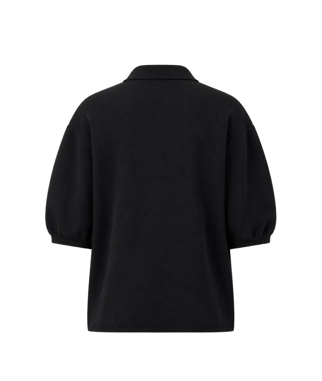 THE FRANKIE SHOP Черный хлопковый джемпер / свитер, фото 2