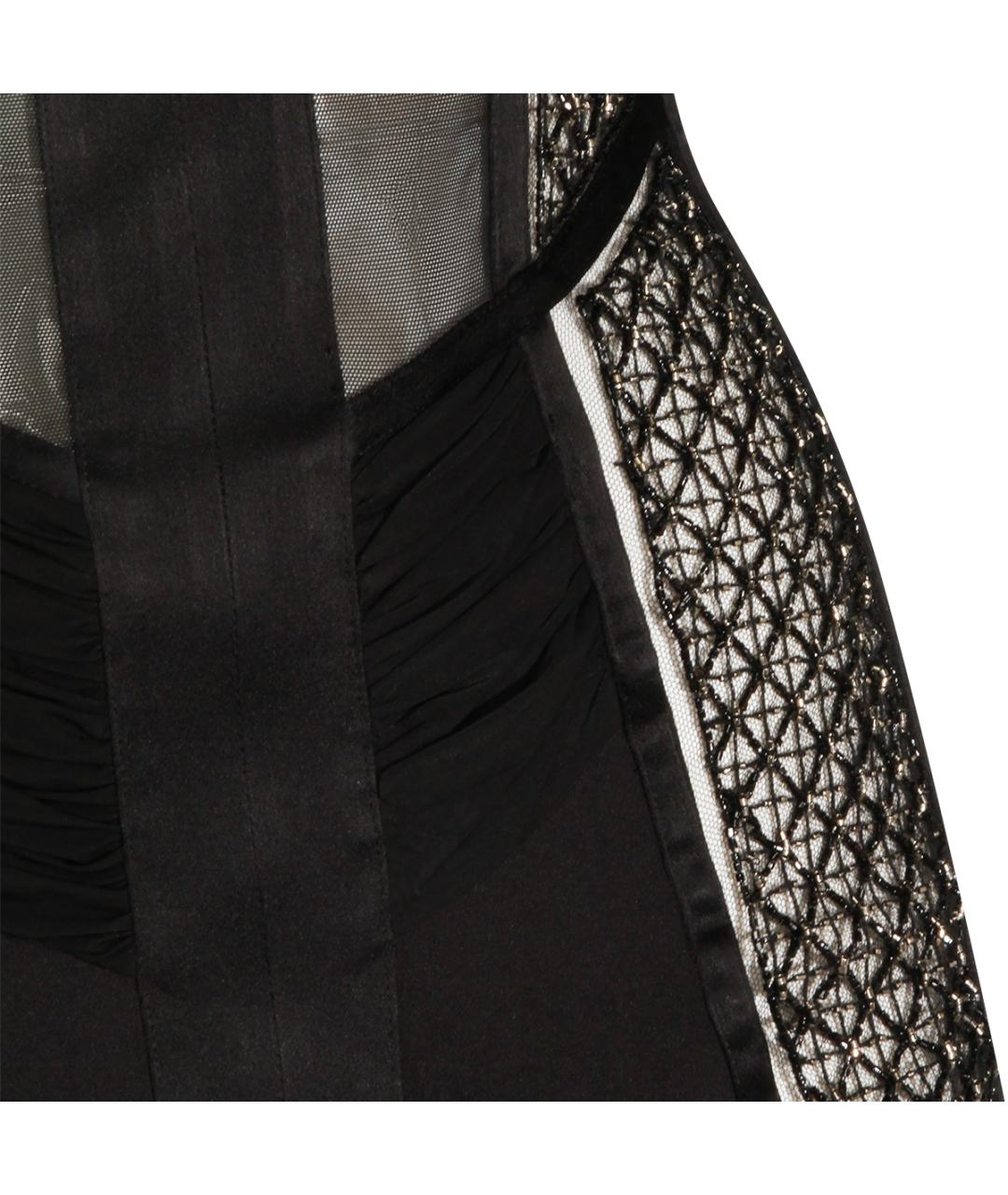 ELISABETTA FRANCHI Черное вечернее платье, фото 4