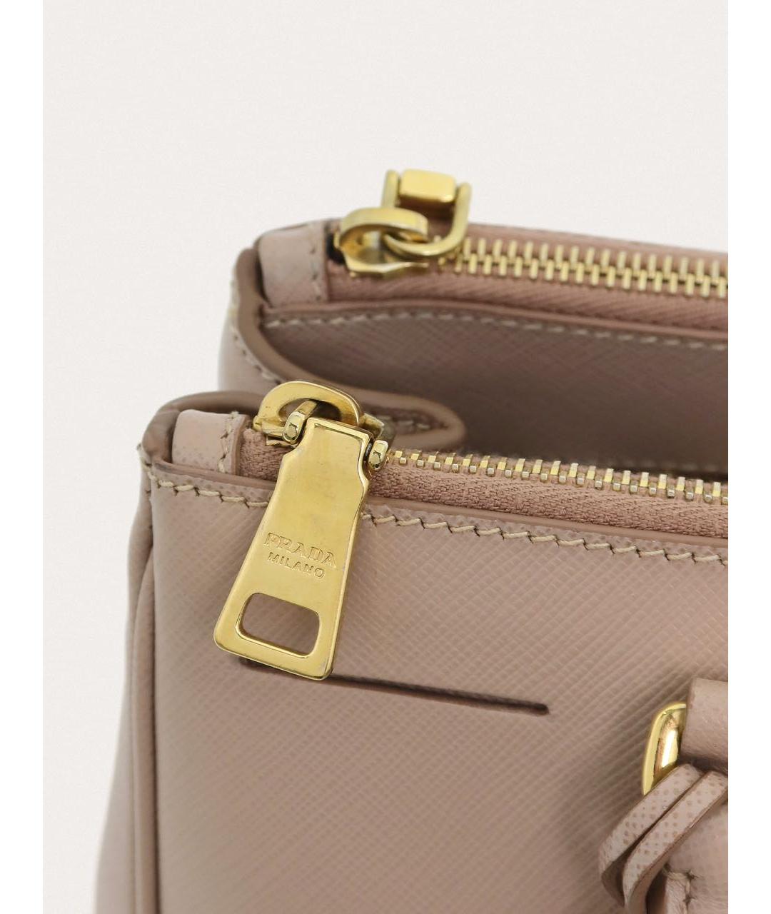 PRADA Розовая кожаная сумка через плечо, фото 4