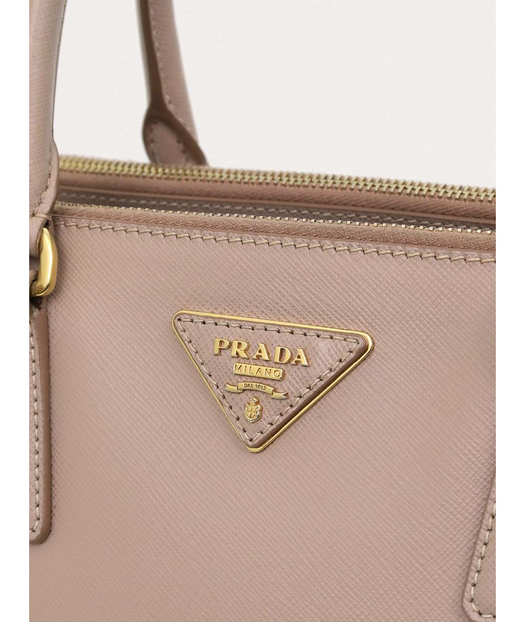 PRADA Розовая кожаная сумка через плечо, фото 7