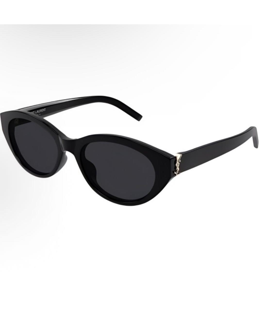 SAINT LAURENT Черные пластиковые солнцезащитные очки, фото 5