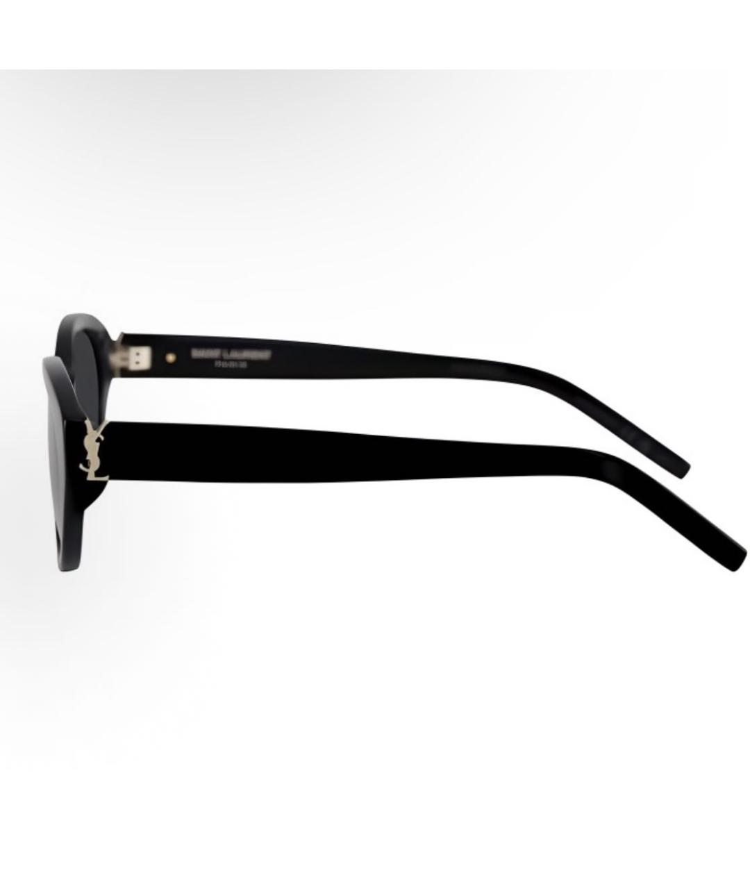 SAINT LAURENT Черные пластиковые солнцезащитные очки, фото 2