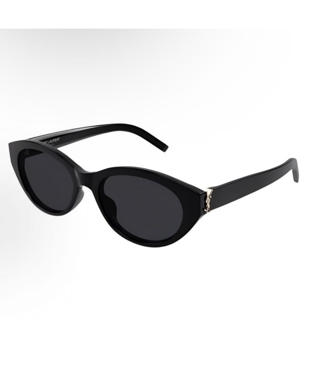 SAINT LAURENT Черные пластиковые солнцезащитные очки, фото 5
