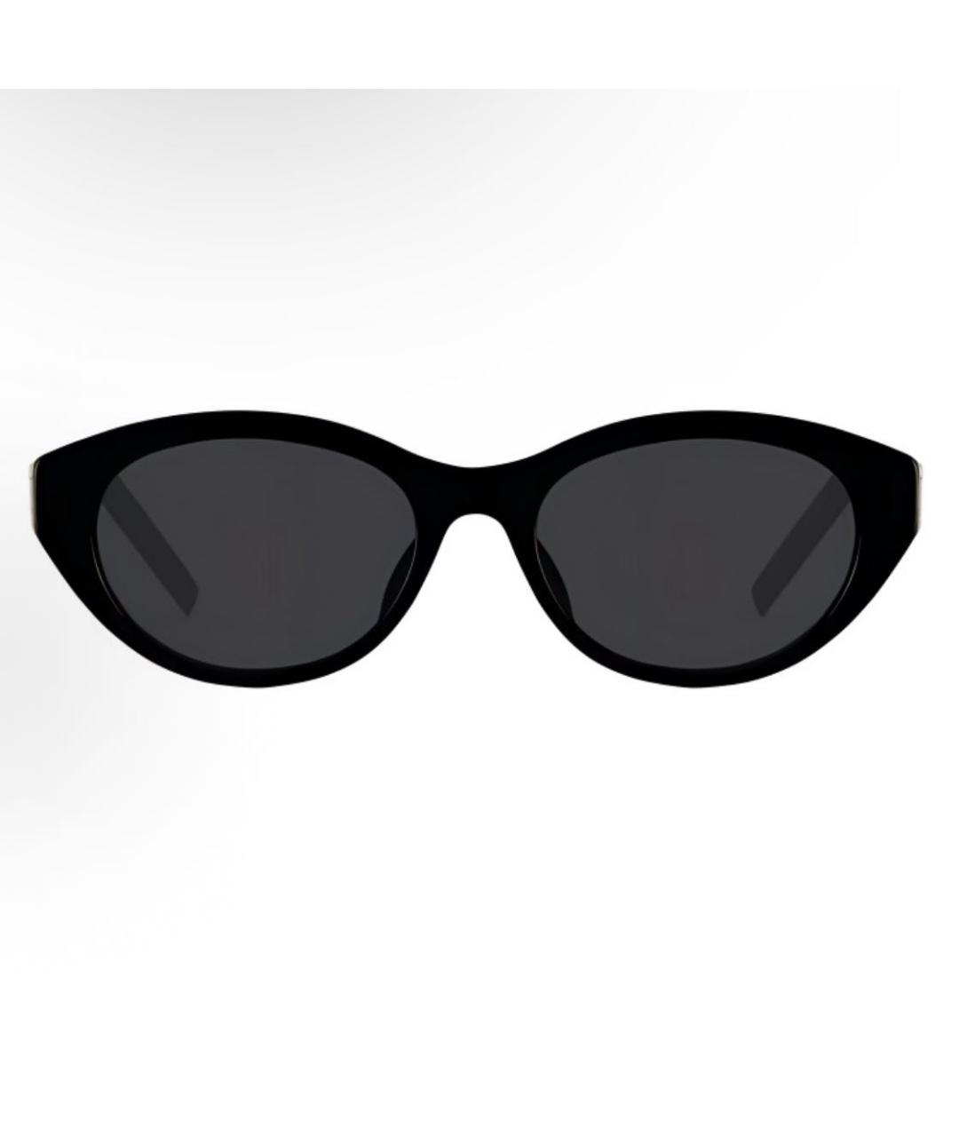 SAINT LAURENT Черные пластиковые солнцезащитные очки, фото 2