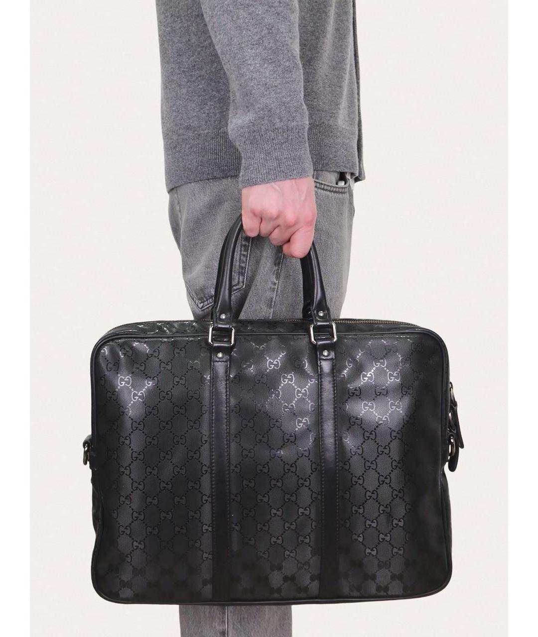 GUCCI Черный портфель, фото 8