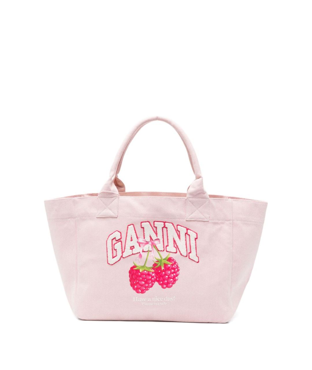 GANNI Розовая сумка тоут, фото 1