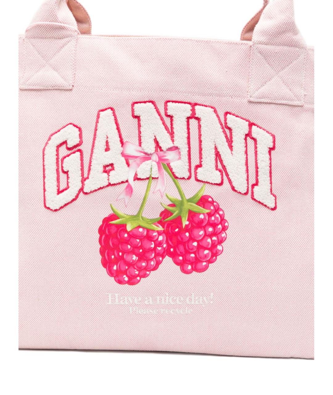 GANNI Розовая сумка тоут, фото 4