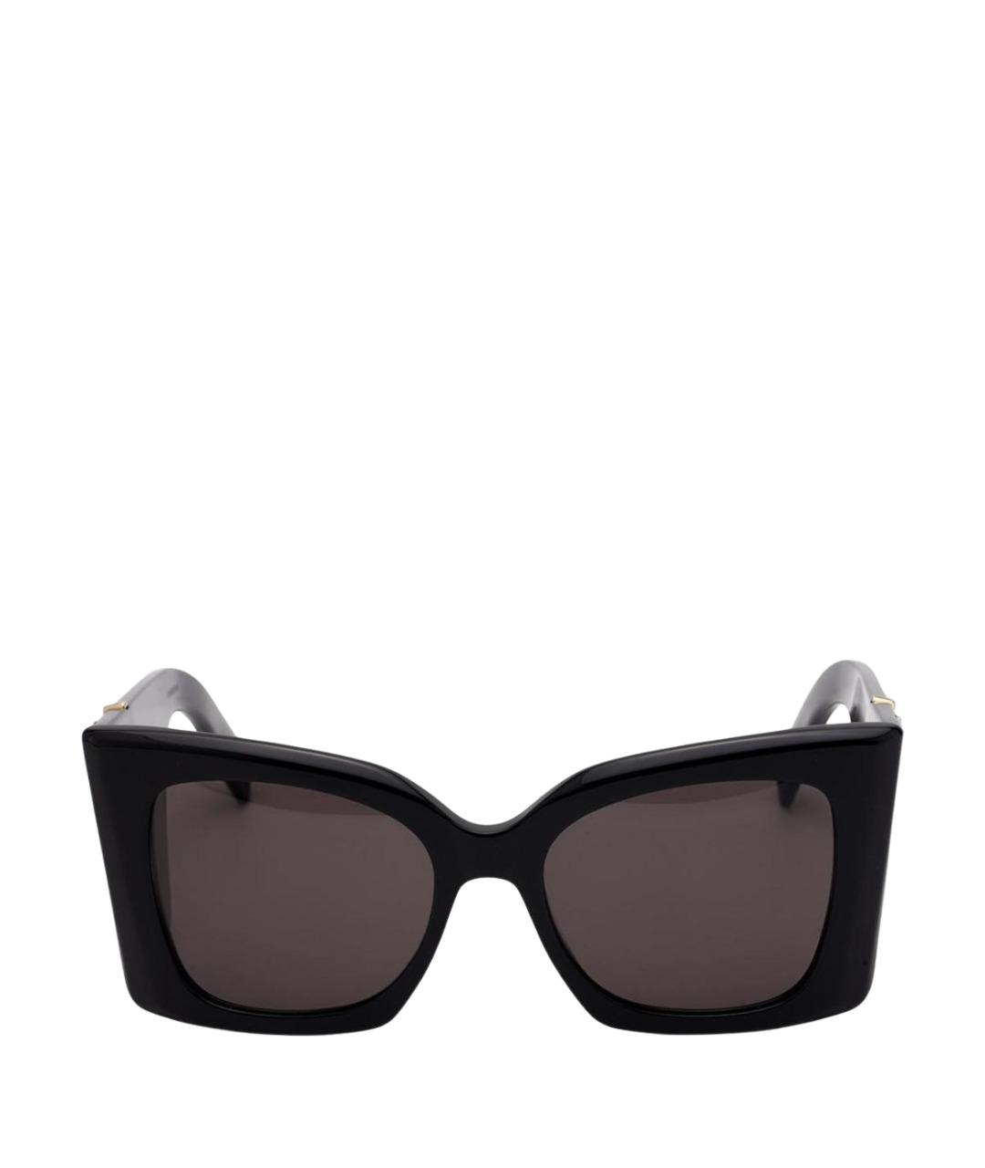 SAINT LAURENT Черные пластиковые солнцезащитные очки, фото 1