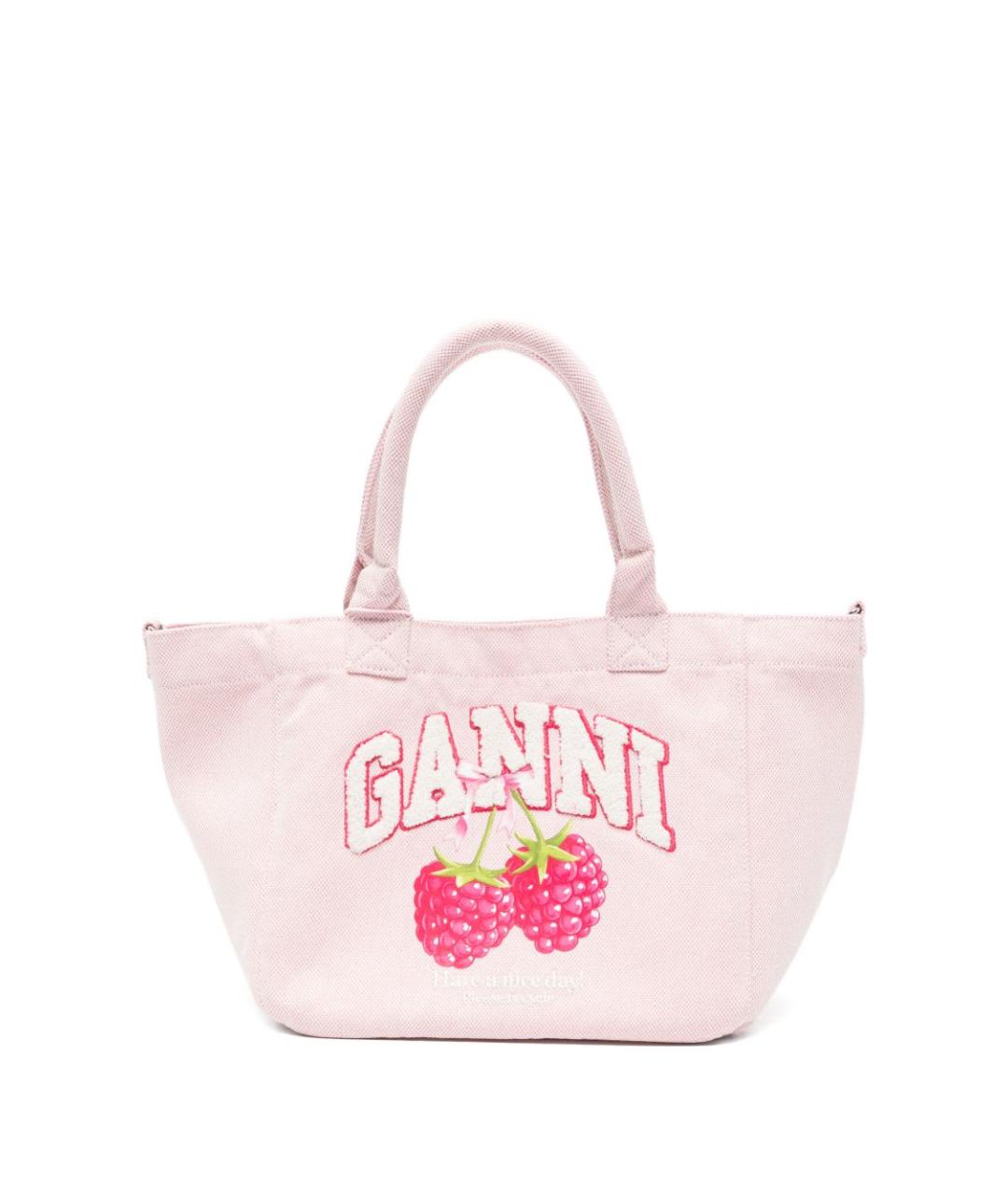 GANNI Розовая сумка тоут, фото 1