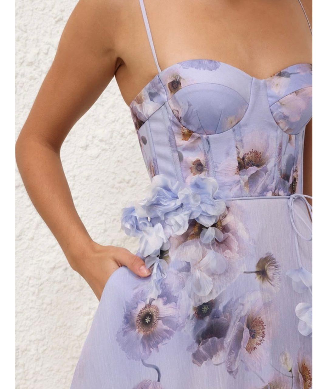 ZIMMERMANN Голубое вечернее платье, фото 3