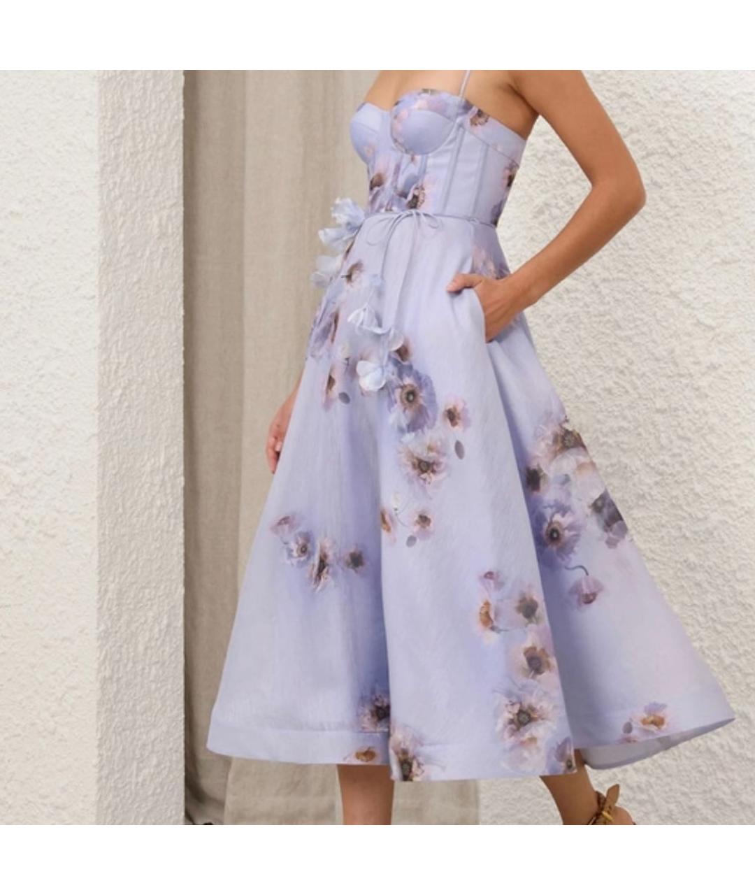 ZIMMERMANN Голубое вечернее платье, фото 4