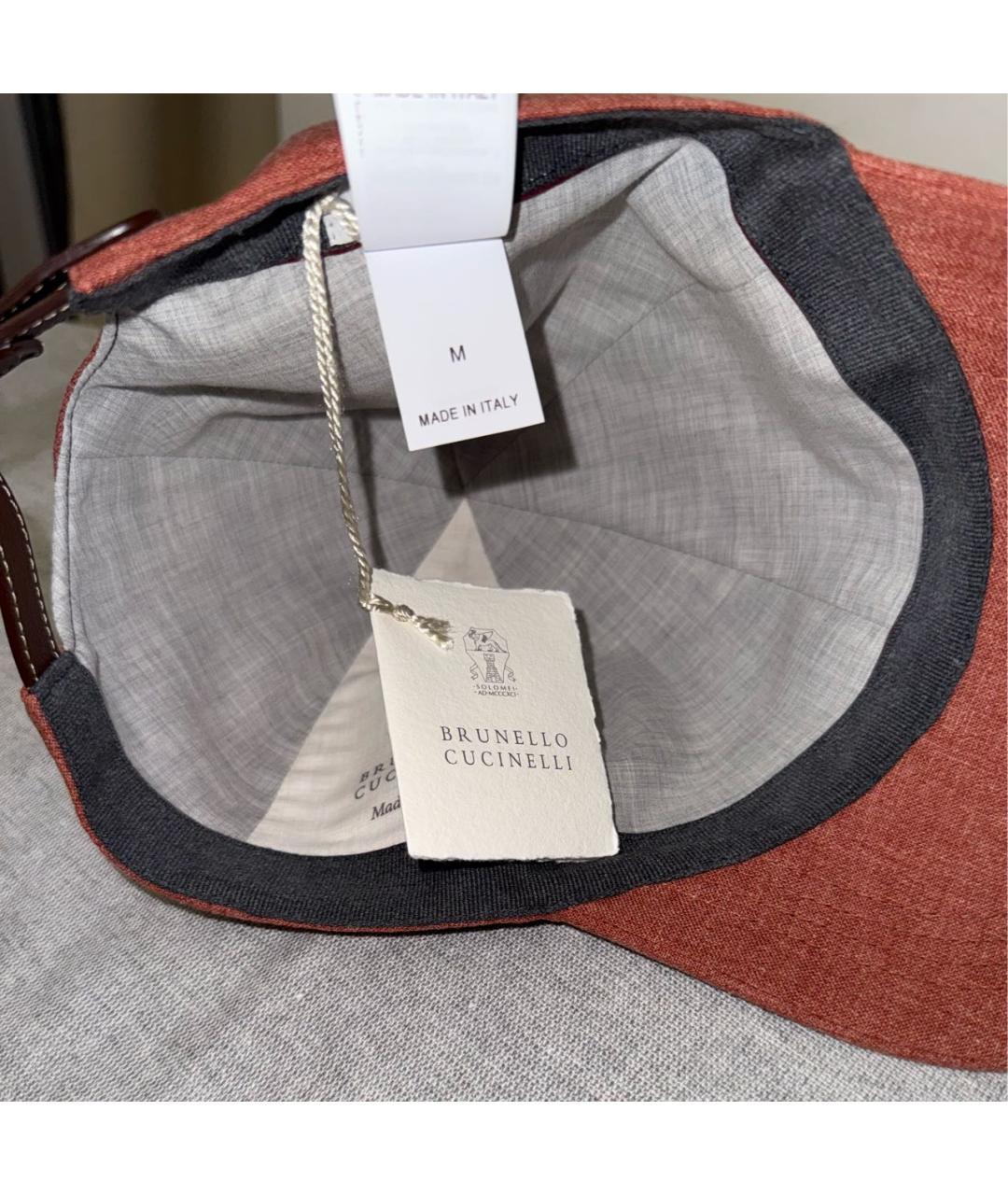 BRUNELLO CUCINELLI Красная кепка/бейсболка, фото 5