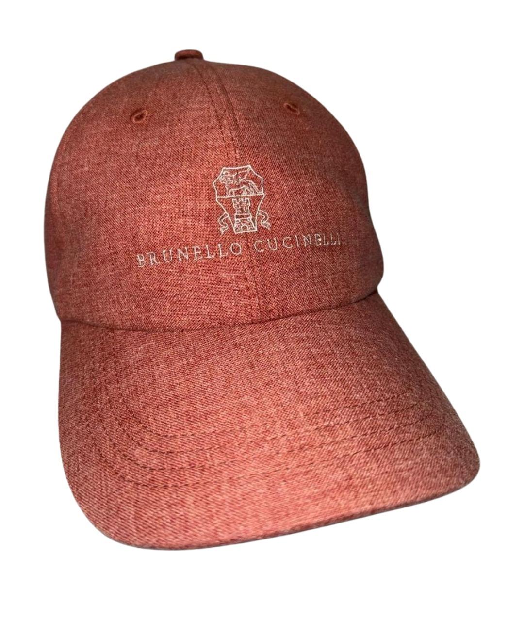 BRUNELLO CUCINELLI Красная кепка/бейсболка, фото 1
