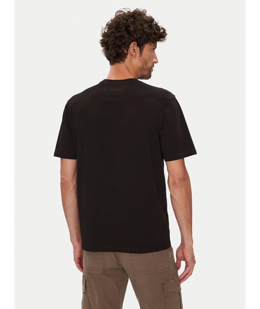 CP COMPANY Черная хлопковая футболка, фото 5