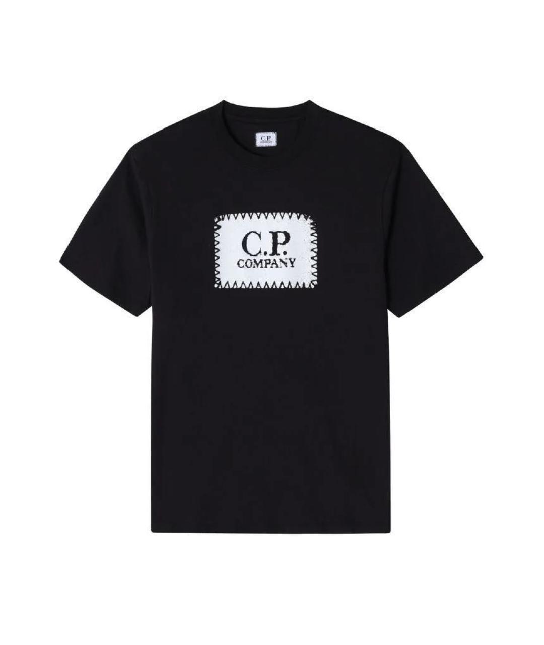 CP COMPANY Черная хлопковая футболка, фото 6