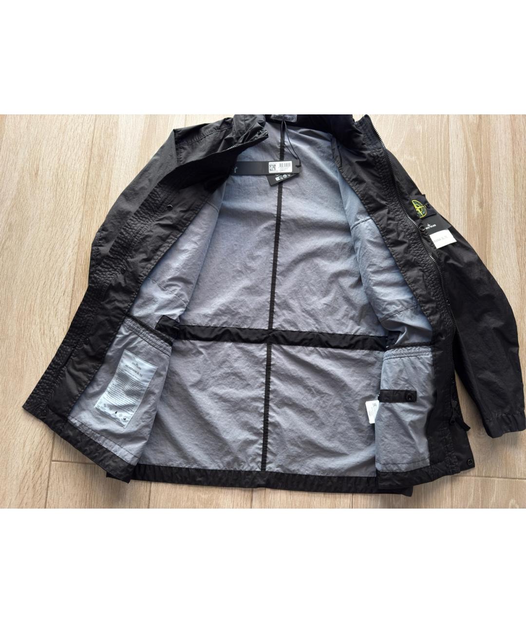 STONE ISLAND Черная полиамидовая куртка, фото 6