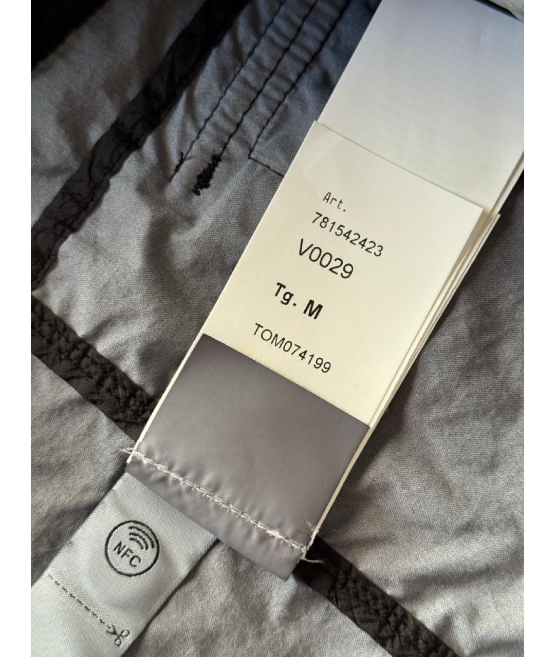 STONE ISLAND Черная полиамидовая куртка, фото 8