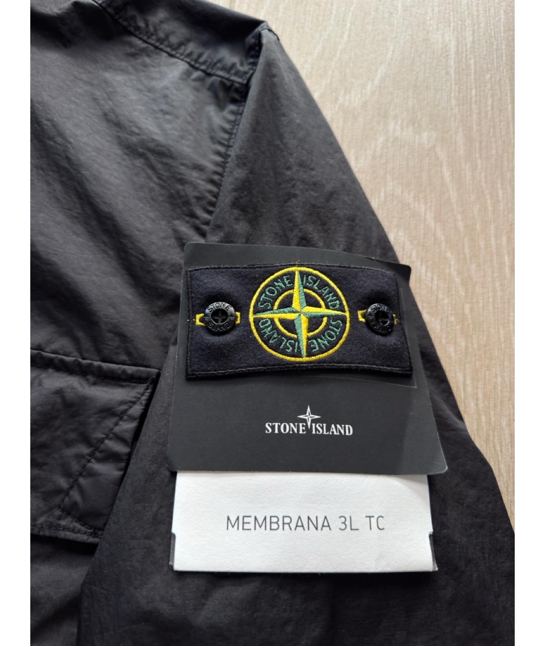 STONE ISLAND Черная полиамидовая куртка, фото 4