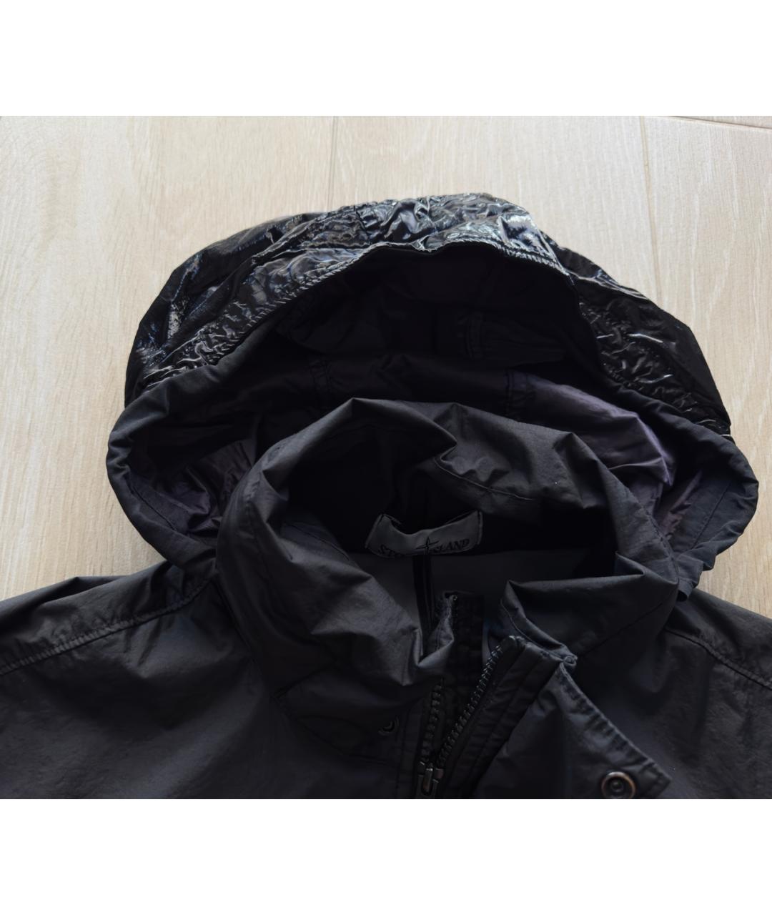 STONE ISLAND Черная полиамидовая куртка, фото 3