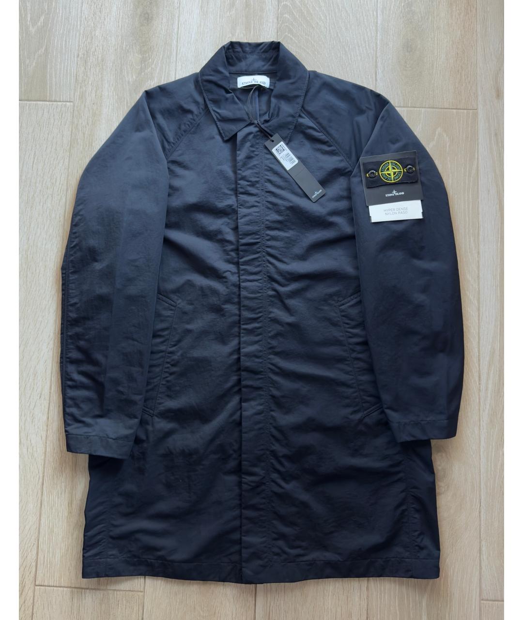 STONE ISLAND Синий полиамидовый тренч / плащ, фото 7
