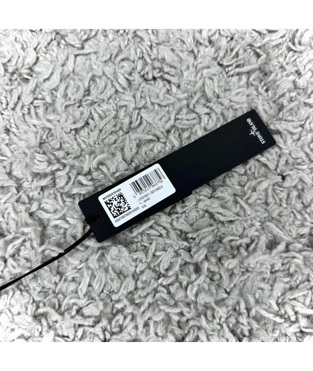 STONE ISLAND Темно-синяя футболка, фото 4