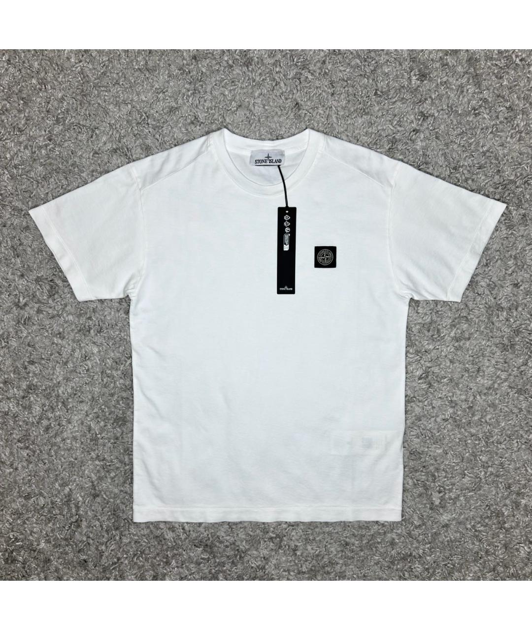 STONE ISLAND Белая футболка, фото 6