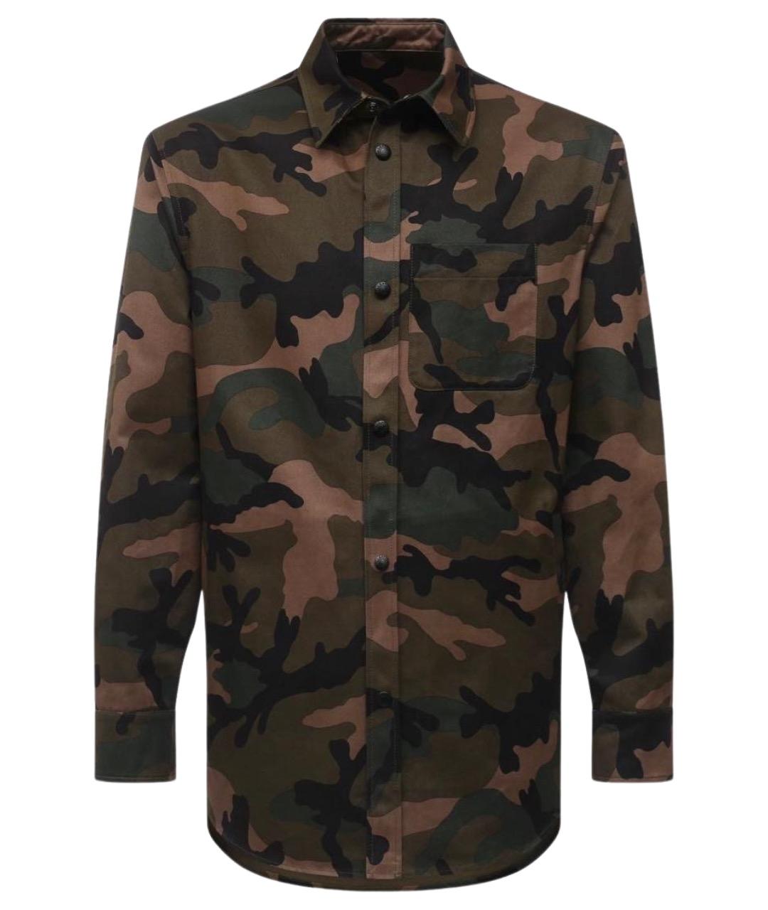 VALENTINO Хаки хлопковая куртка, фото 1