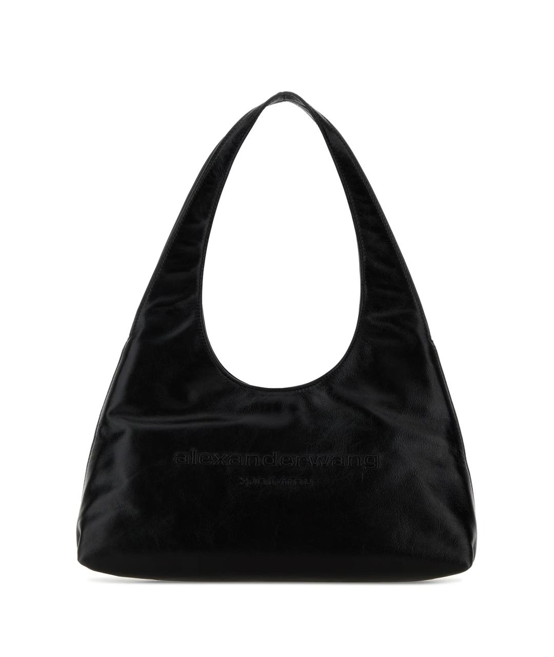ALEXANDER WANG Черная кожаная сумка через плечо, фото 5