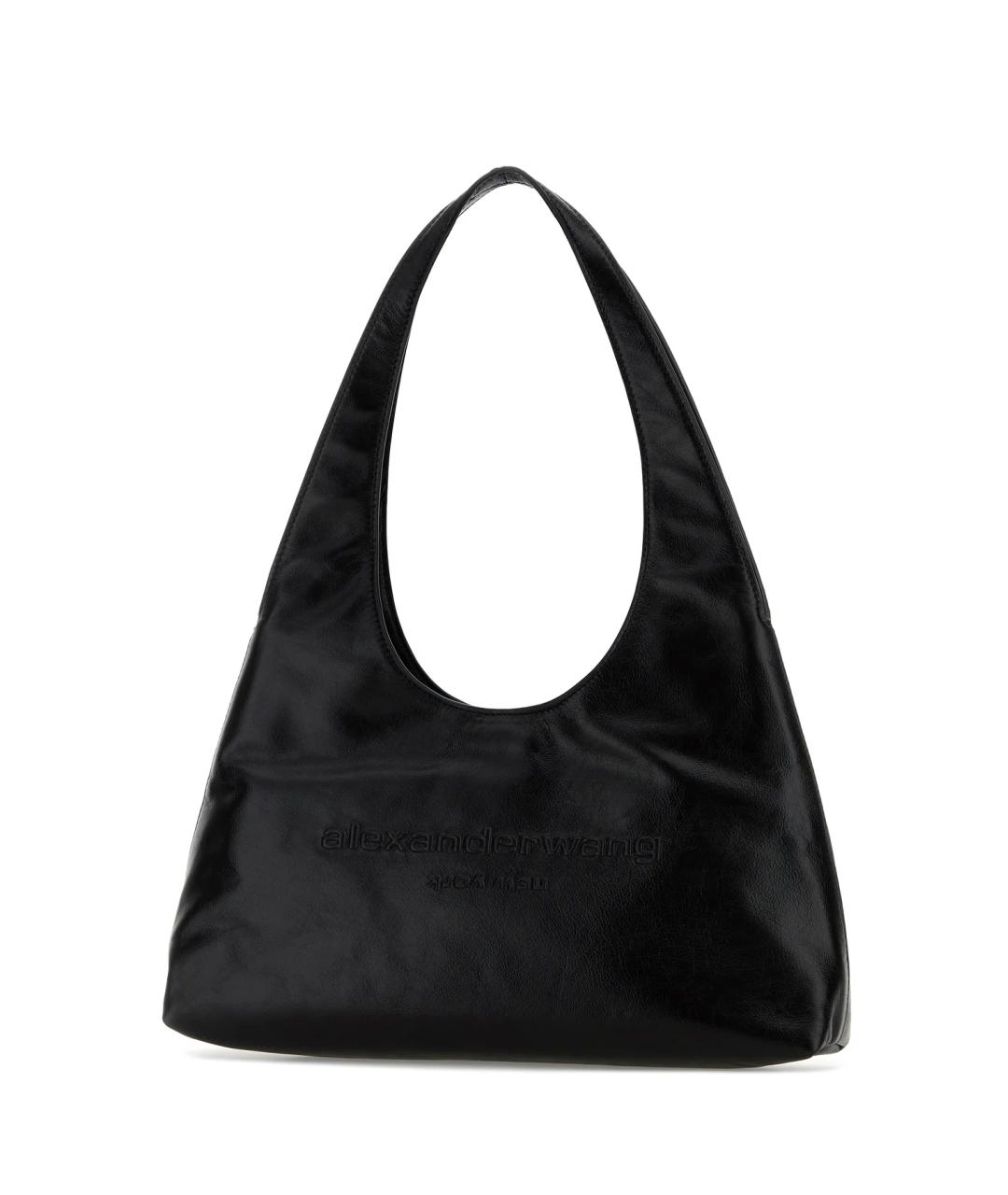 ALEXANDER WANG Черная кожаная сумка через плечо, фото 3