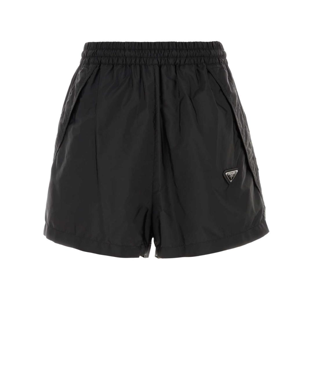 PRADA Черные полиамидовые шорты, фото 1