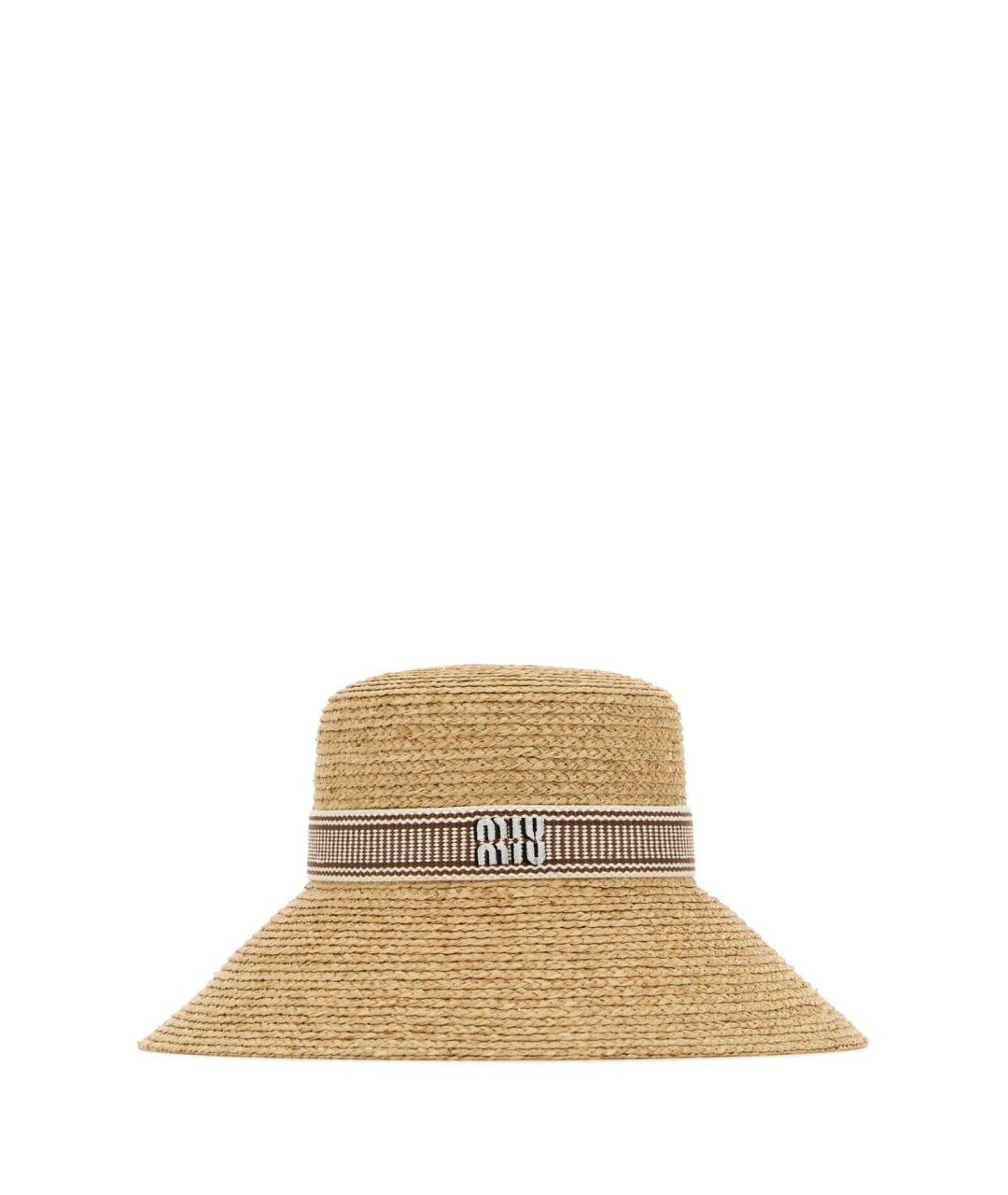 MIU MIU Бежевая шляпа, фото 1
